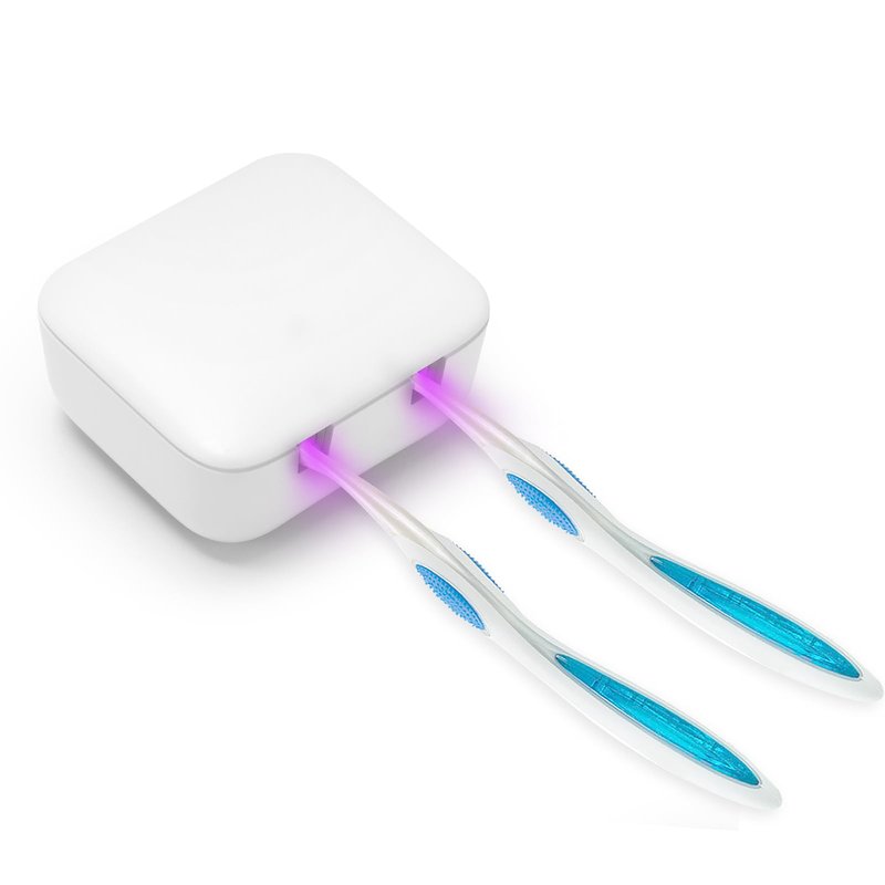 TAISHAN UV Toothbrush Case Sanitizer，Rechargeable Portable Mini Toothbrush Holder with Mirror,Kills 99.9% of Germs，Fits All Toothbrushes for Electric and Manual,Safety Feature for Home and Travel