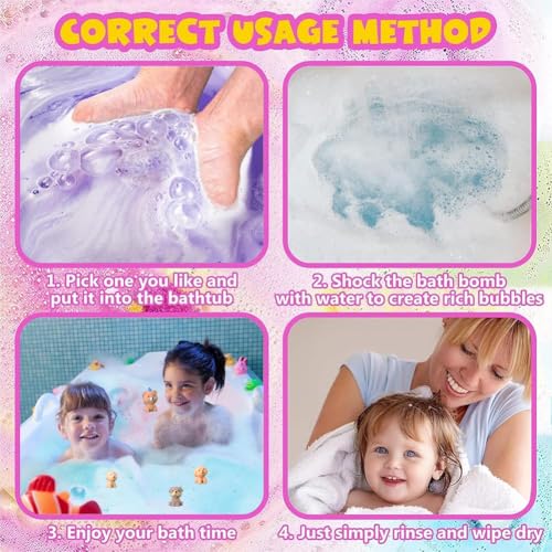 Bath Bombs for Kids with Surprise Inside for Girls Boys Toddlers, 20 Pack Organic Kids Bath Bombs with Puppy Dolls Inside, Kids Safe Handmade Bubble Bath Fizzies, Ideal Birthday Christmas Gift Set