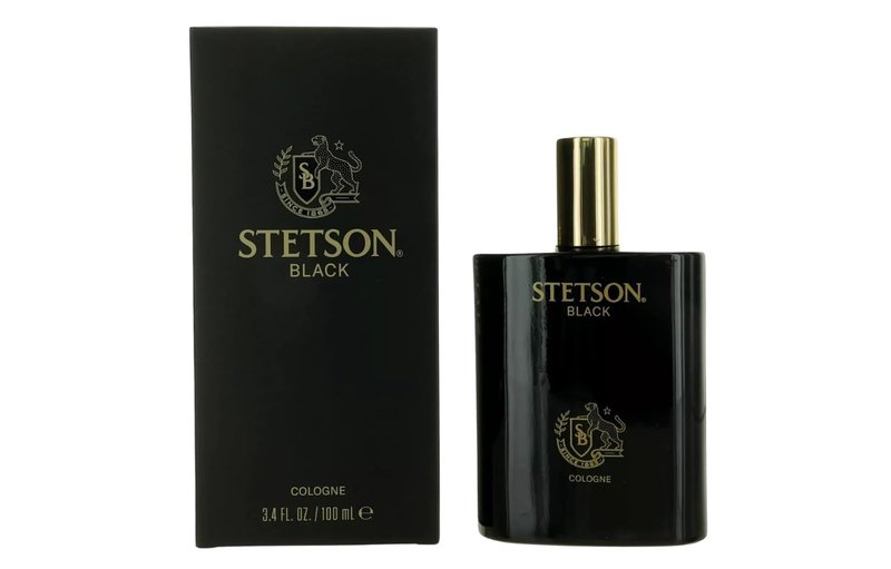 PureScents Stetson Black - Original Cologne for Men - Masculine Woody, Dark and Spicy Scent with Fragrance Notes of Sandalwood, Spices, and Suede - 3.4 Fl Oz