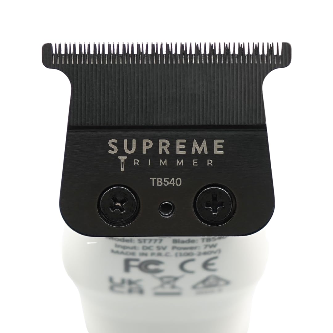 Supreme Trimmer Replacement Deep Tooth T-Blade TB540 | 0 Gap Adjustable, DLC Coated Stainless Steel Trimmer Blade for Recharge ST777