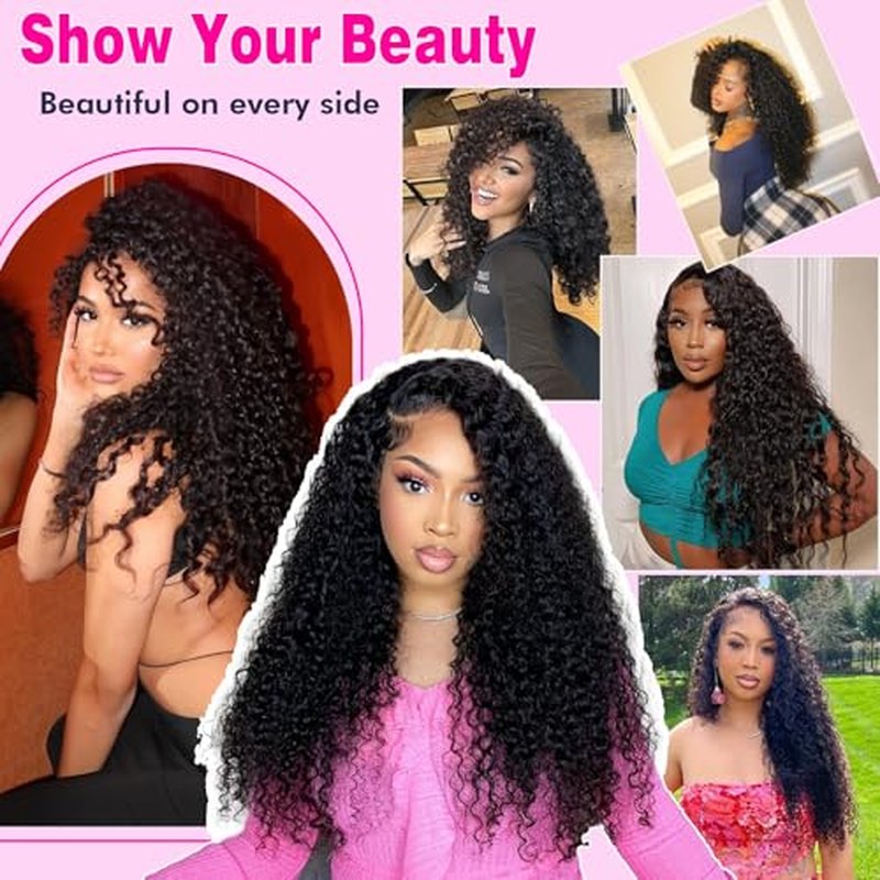 Burmese Curly 3 Bundles Water Wave Human Hair (16 18 20) 100% 12A Unprocessed Virgin Hair Bundles Deals Human Hair Extensions Spiral Curly End 3c4a Quick Weave Hair for Women Natural Black