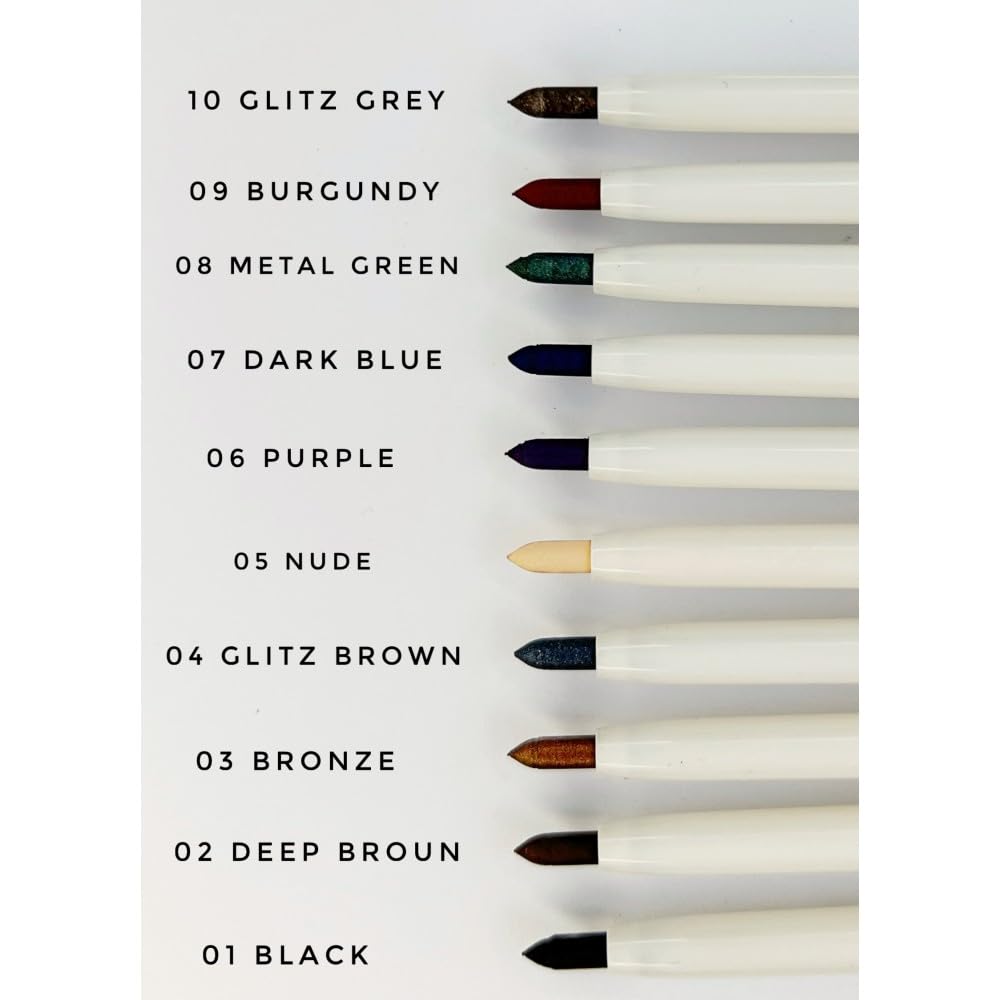 FARMASi Waterproof Eyeliner Pencil, Long Lasting, Smudge Proof, Mechanical Eye Pencil for Eye Makeup, Smooth Application, 0.04 oz, 01 Black