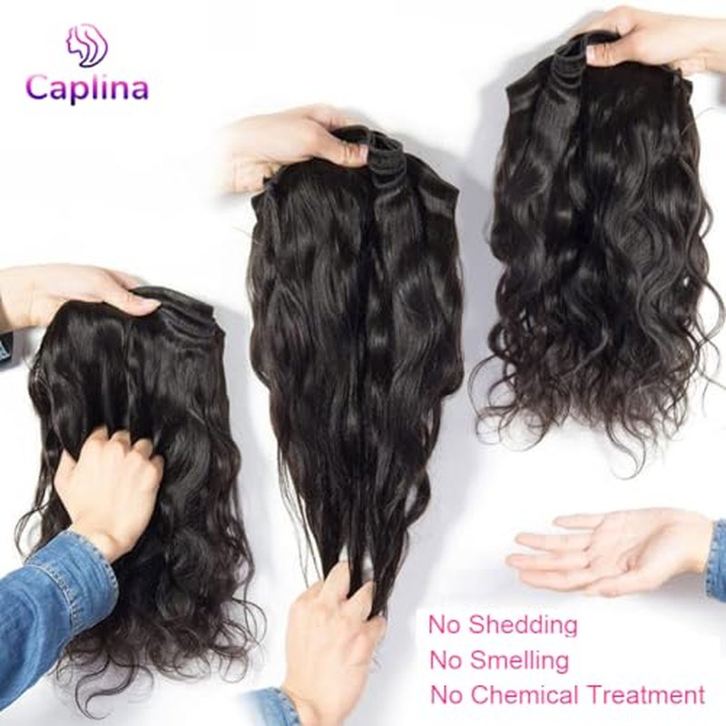 16A Human Hair Bundles 14 16 18 20 Inch Body Wave 400g Unprocessed Brazilian Virgin Hair 4 Bundles Deals Human Hair Extensions Quick Weave Human Hair Natural Black Color
