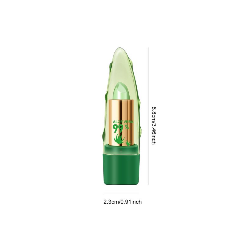 Ownest 3 Pcs Aloe Vera Lipstick, Magic Temperature Color Change Lipstick Lip Blam Moisturizing Long Lasting Lip Makeup, update packing Beauty