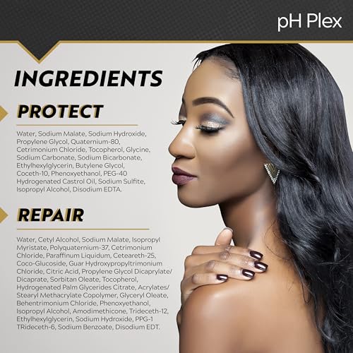 LIW pH Plex Relaxer Steps 1 & 2 Protect & Repair - Hair Care Treatment - Use with Home Hair Relaxer Products - Salon Quality Professional Results at Home - 1 Sachet of Steps 1 & 2