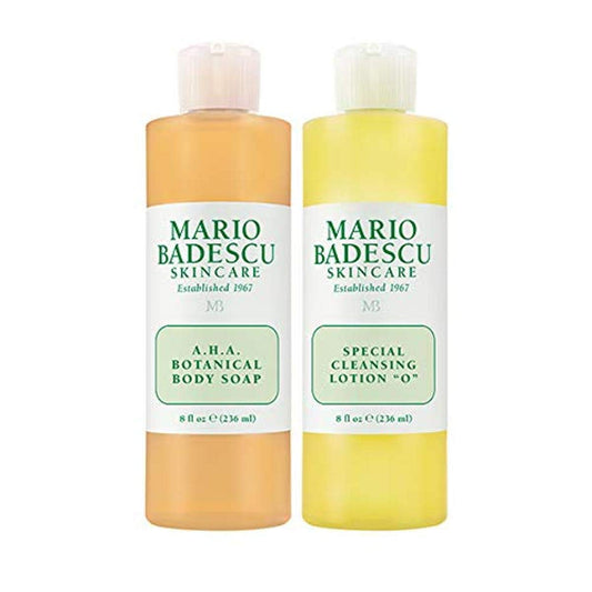 Mario Badescu Body Breakout Kit for Chest, Back and Shoulders, Includes A.H.A. Botanical Soap and Special Cleansing Lotion "O" Body Toner, Ideal for Combination or Oily Skin, 2 ct.
