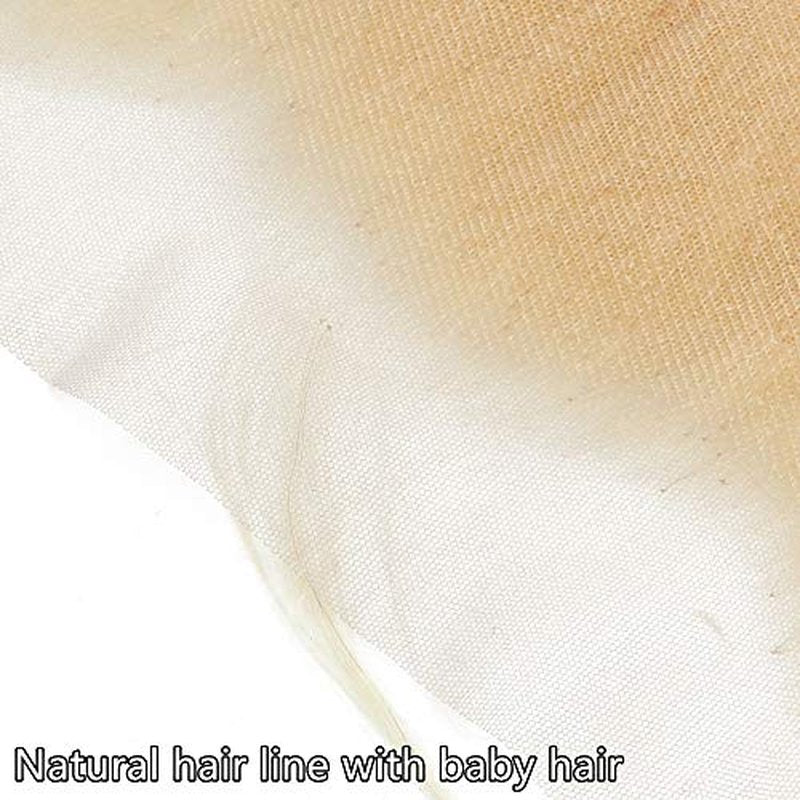 Grand Nature 613 Blonde Lace Frontal Wavy Hair Extension, 14 inches, Sew-In Installation