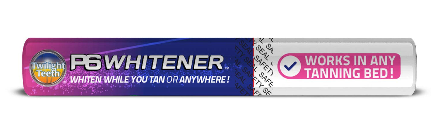 Twilight Teeth Whitening Kit | Specially Designed Kit Includes Whitener Gel, Mouthpiece For Tanning Bed Use & A Powerful UV Light Mouthpiece For At Home Whitening | No Rinse Gel Whitener Formula