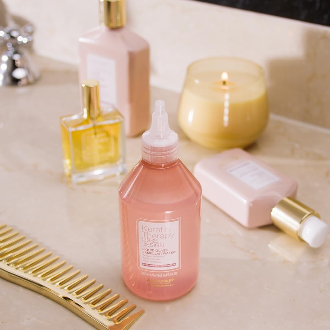 ALFAPARF MILANO Hair Gloss Treatment - Keratin Therapy Lamellar Water for Shiny, Frizz-Free Hair | 8.45 fl oz