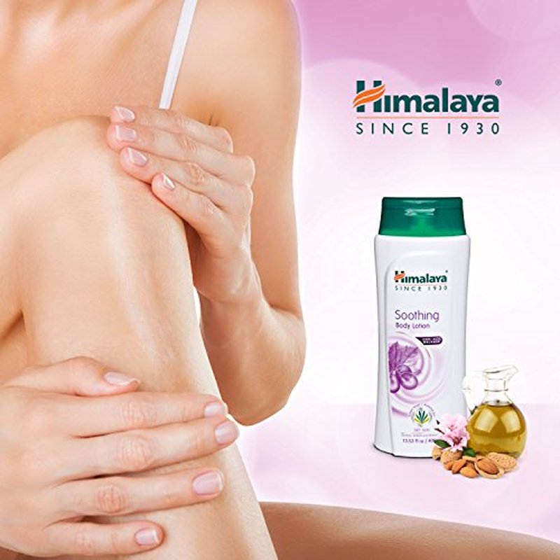 Himalaya Soothing Body Lotion for Dry Skin, with Grape Seed and Almond Oil, Soothes and Moisturizes 13.53 oz (400 ml), 2 Pack