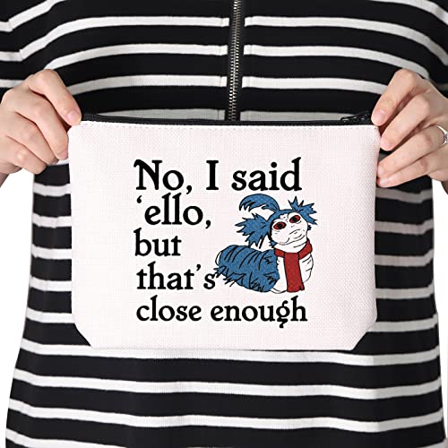 Cute Ello Worm Inspired Gift Zipper Pouch Makeup Bag