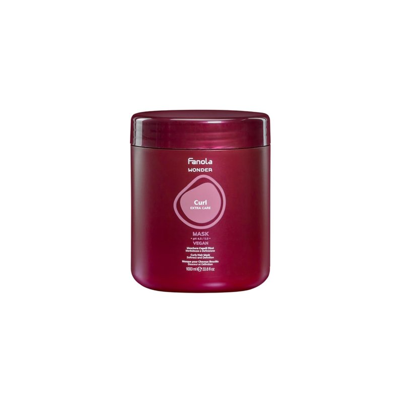 Fanola Wonder Deep Conditioning Hair Mask - Vegan Treatment for Curly Hair | Lightweight, Nourishing & Frizz Control (1000 ml)