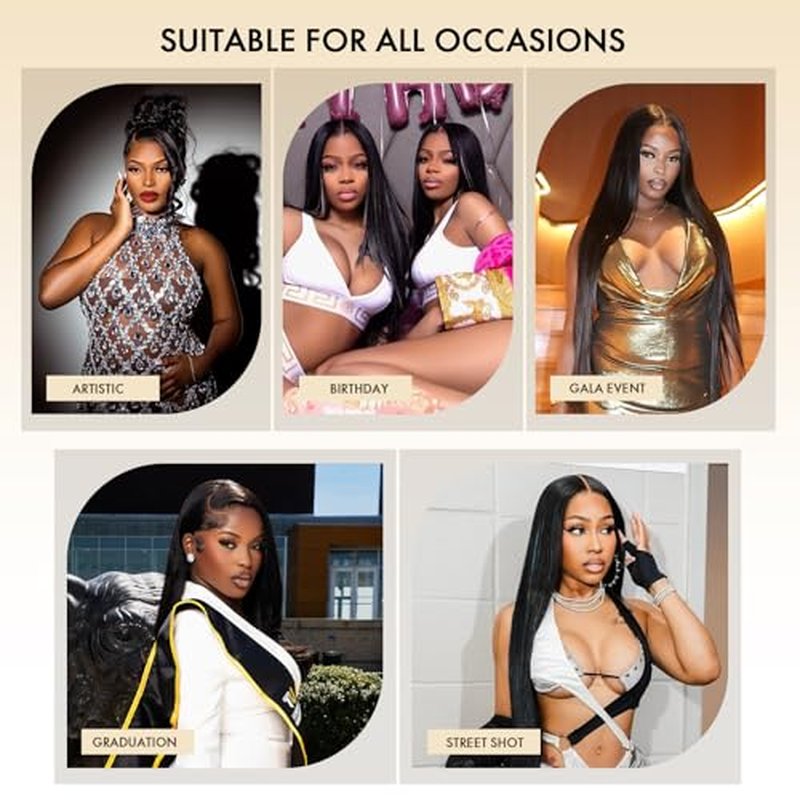16A Human Hair Bundles Straight 18 20 22 Inch 100% Unprocessed Raw Brazilian Human Hair Double Weft Extensions Straight Weave 3 Bundles Remy Virgin Hair Bundles Deals Natural Black Color
