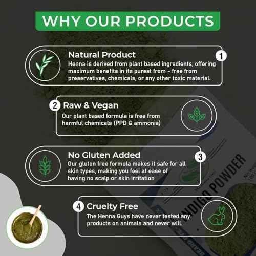 200 Grams INDIGO POWDER For Hair Dye/Color - The Henna Guys