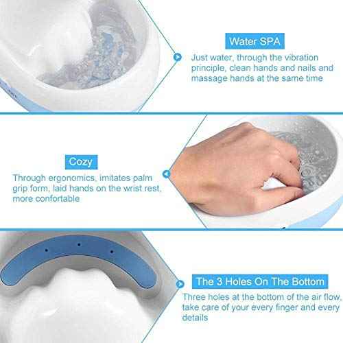 Electric Bubble Nail Soaking Bowl, Durable Manicure Hand Bowl Jet Spa Massage Nail Treatment Remover Manicure Spa Tool for Soak Soothing Relaxing Manicure Machine Soften Cuticles