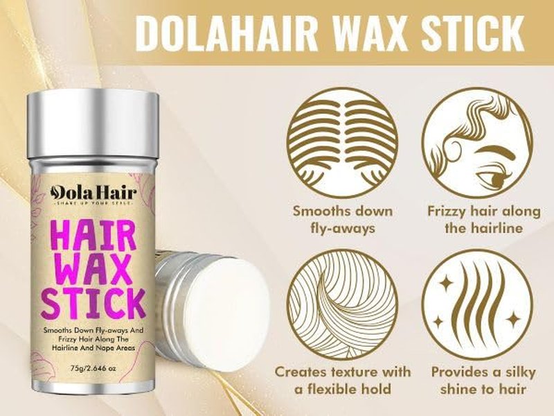 Hair Wax Stick for Flyaways - Smoothing Pomade for Women & Kids | 2 Pack