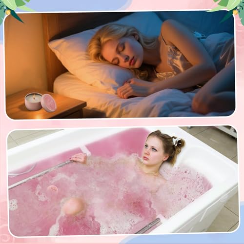 49pcs Bridesmaid Gifts Set Of 4 Pink£¬ Maid of Honor Proposal Box Gift,Scented Candle Salt Ball Makeup Bag Rectangular Hair Clip Bridesmaids Scrunchies Knot Bracelet Bridal Shower Wedding Party