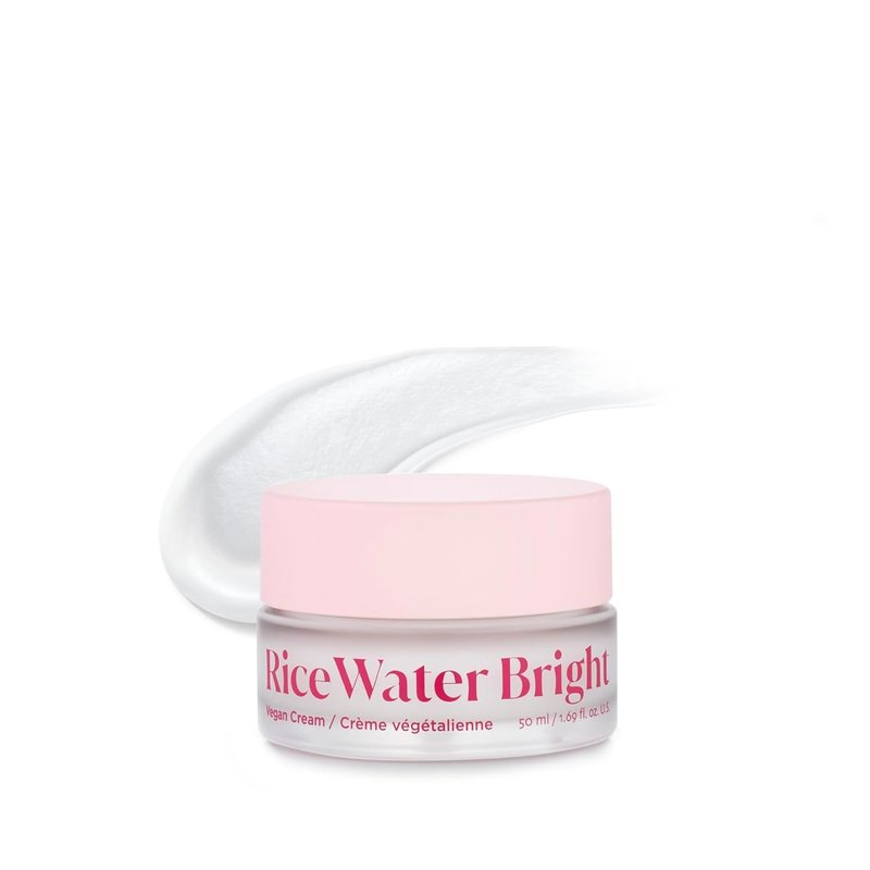 Rice Water Bright Vegan Cream - Quick-Absorbing Moisturizer with Niacinamide & Hyaluronic Acid | Korean Skin Care