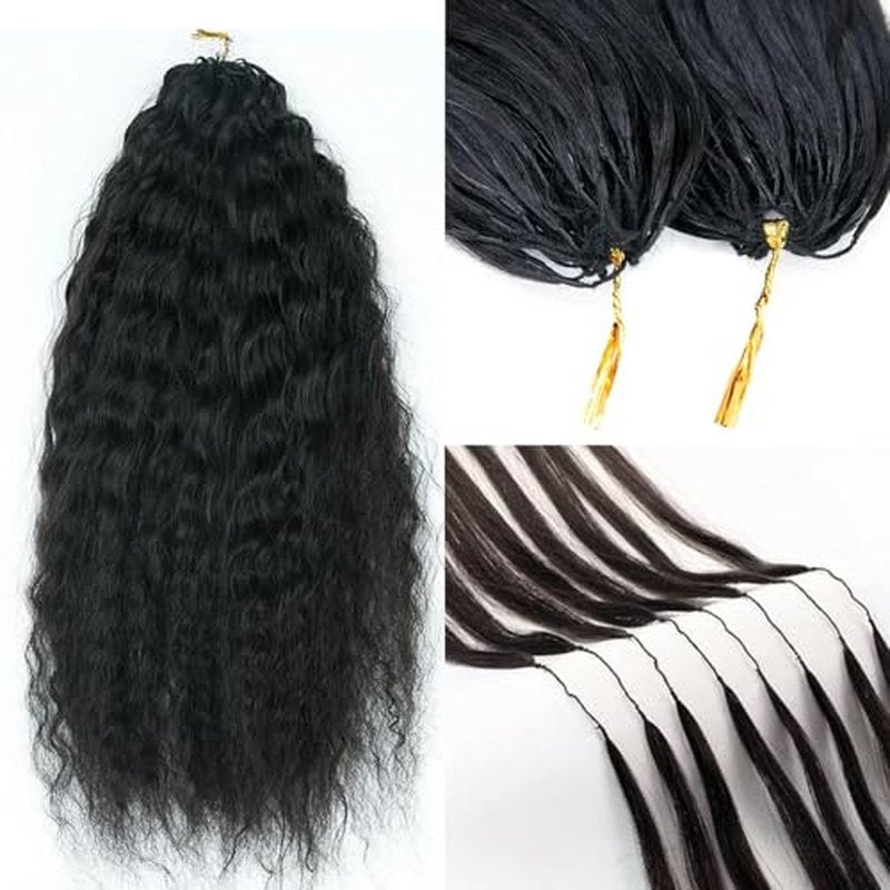 Wet and Wavy Super Wave Knotless Pre-Separated Feather Crochet Hair Extensions Human Hair Water Wave Crochet Hair Machine Made Feather Human Hair Extension 16inch 120g
