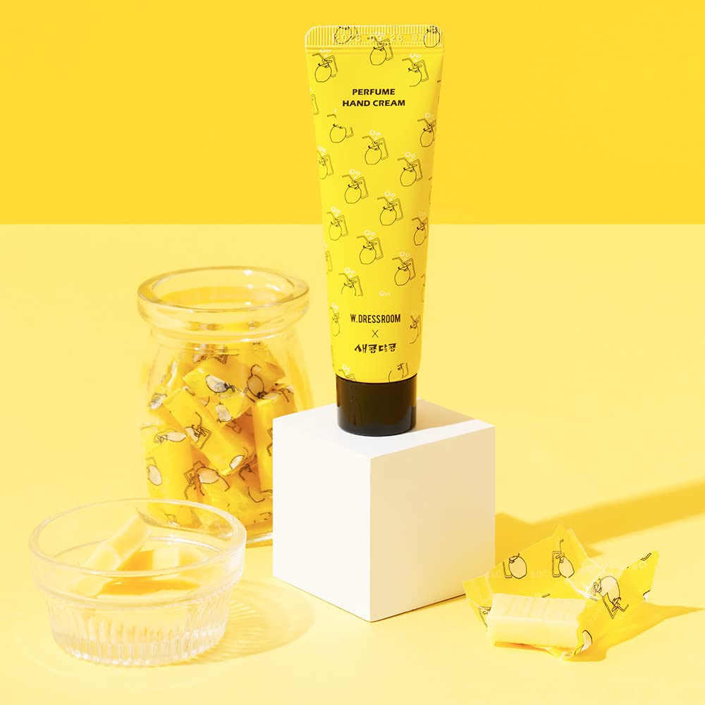 W.Dressroom Perfume Hand Cream Set – Fruity Collection (Strawberry, Lemon, Grape), Fast-Absorbing, Non-Greasy Moisturizer for Dry Hands, Travel Size - 3 × 1 fl oz