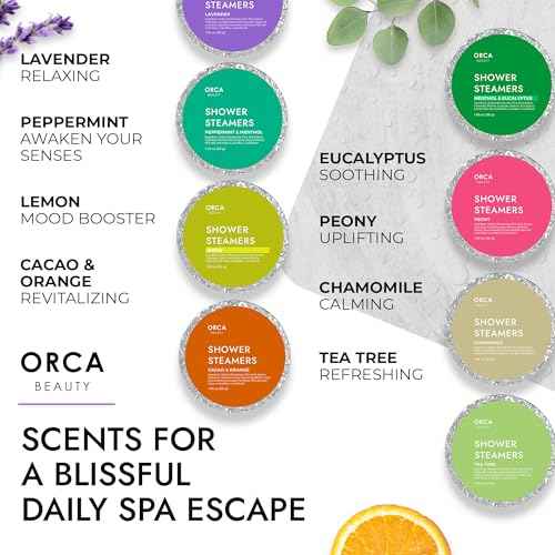 8-Pcs Shower Steamers Aromatherapy & Scented Candle - Birthday Self Care Relaxation Gifts for Women, Pampering Shower Bombs Aromatherapy, Spa Day Essentials, Christmas Purple Gift Bundle