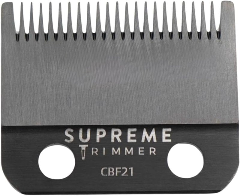DLC Coated Steel Replacement Blade for Supreme Trimmer | Fade Blade Compatible with Darkstar72 & Most Hair Clippers - Black