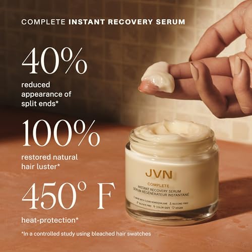 JVN Trusted Trio Travel Essentials Hair Products, Pack of 3, Includes Air Dry Cream, Instant Recovery Serum, and Pre-Wash Scalp Oil, Hair Care for Women and Men, Silicone Free