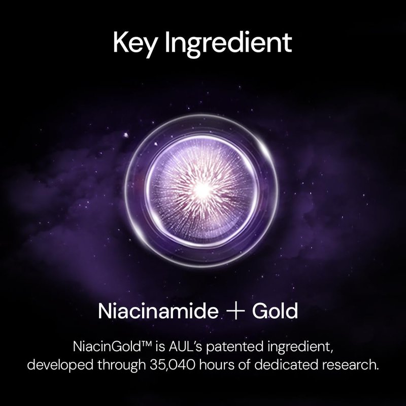 AUL NiacinGold Clear Pad 120 Pads ㅣ Vegan Daily Facial Toner Pad with Niacinamide and Gold ㅣ Soothing Hydrating Pore Care for Sensitive Skin