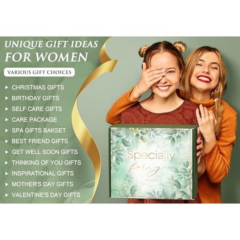 Christmas Birthday Gifts for Women Self Care Gift, Get Well Soon Gift Baskets Relaxing Spa Care Package for Women with Blanket, Unique Gifts Idea for Mom Mother Her Wife Girlfriend Best Friend Sister