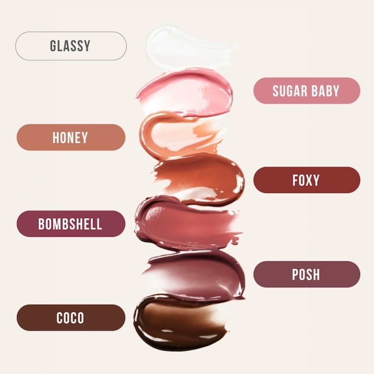 Huda Faux Filler Extra Shine Lip Gloss - Glassy (Clear) - .13 fl oz / 3.9 mL