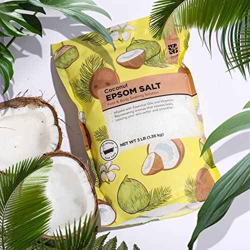 Epsom Salt for Soaking, 9 lb Scented Bath Salts for Women, Lavender & Eucalyptus & Coconut, Epsom Salt Bulk Bath Spa Set Gifts for Women, Mother's Day Gifts, 3lb (Pack of 3)