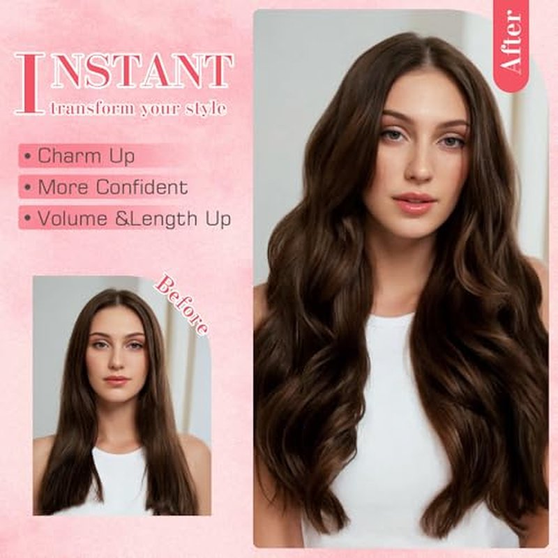 S-noilite Clip in Hair Extensions Real Human Hair 16 Inch Natural Blonde Hair Extensions Remy Human Hair Clip In For Women Natural Straight Clip on Extension Double Weft 8PCS 130g #24