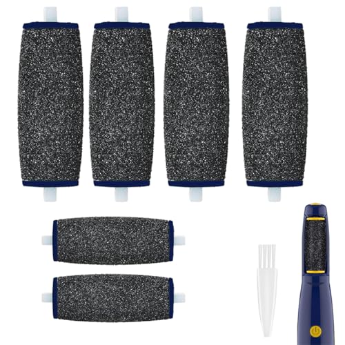 Replacement Roller Compatible with Dr. Scholl's Callus Remover Electronic Foot File-Extra Coarse (6 Pack)