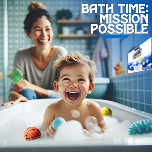 Bath Bombs for Boys with Toys Inside W/Flash Cards - Sports Bath Bombs for Kids - Gift Set of 18 Scented Organic Handmade - 2.5 oz with Natural Essential Oils - 18 Pack