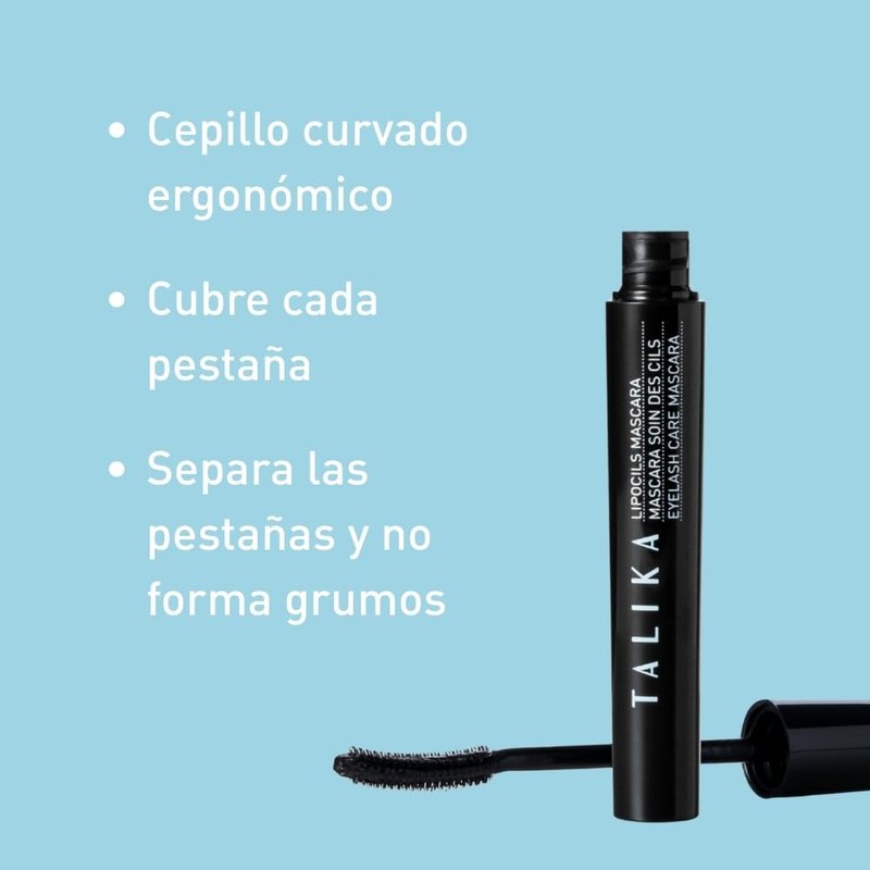 Talika Water Resistant Mascara - Non-Smudge Formula for Natural Lash Enhancement | Volumizing, Curling, Black