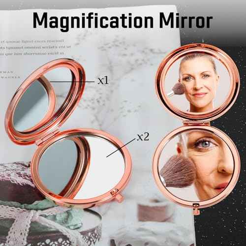 Christian Gifts for Teen Girls Women Faith, Baptism Gifts for Teen Girl, Confirmation Gift Compact Mirror for Teenage Girls Girlfriend Wife Friend Daughter, Pocket Mirror for Women Christmas Baptisms