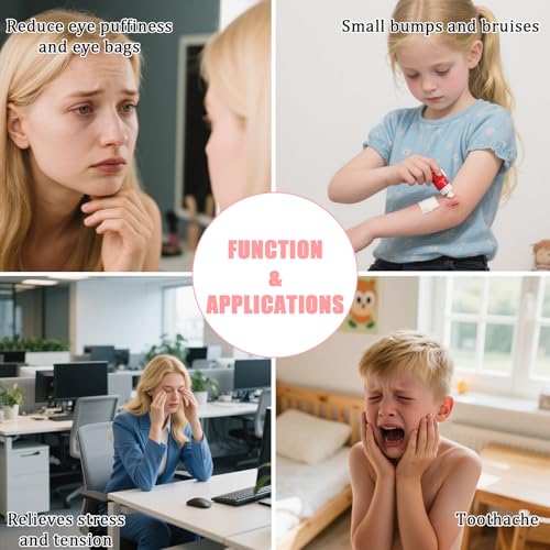 Cooling Eye Mask - Gel Ice Pack Reusable Cooling Eye Pads and Under Patches,Eye Hot Cold Treatment for Redness,Pain Relief Relax.