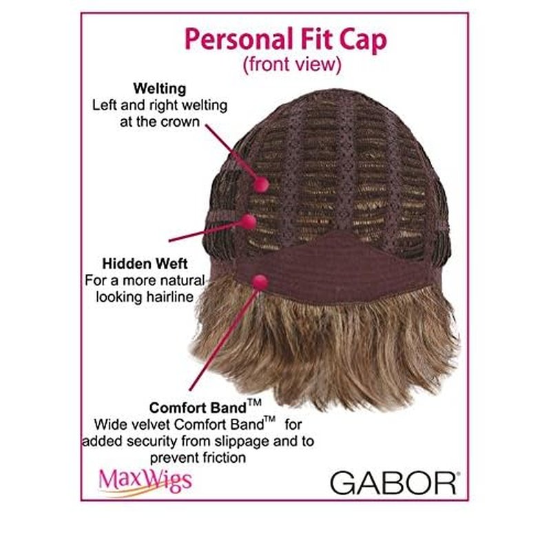 hairuwear Eva Gabor Acclaim Short Layered Average Size Comfort Cap Wig, Sugared Smoke