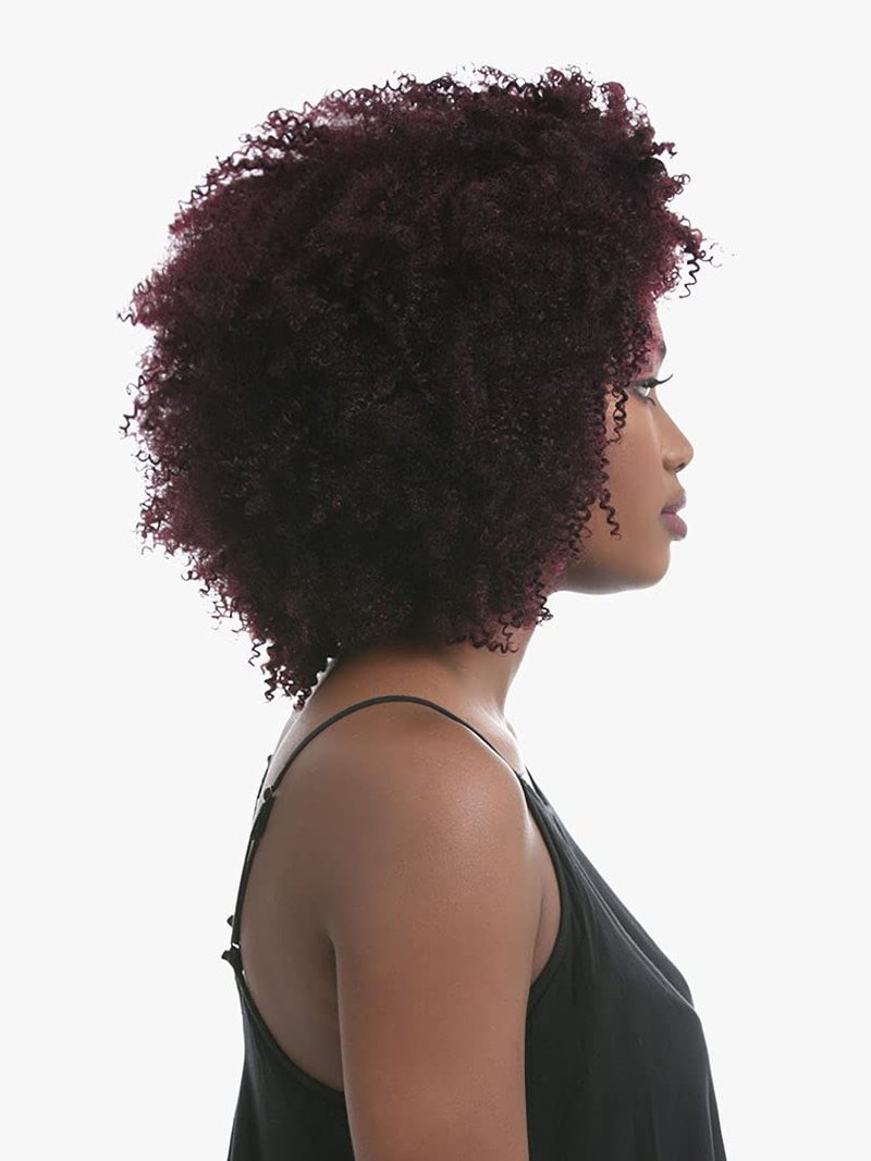 Sensationnel Empire Curly human hair - cork screw 10s 3pcs tangle free weaving for quick weave and sew in styles for faux highlights (1B OFFBLACK)