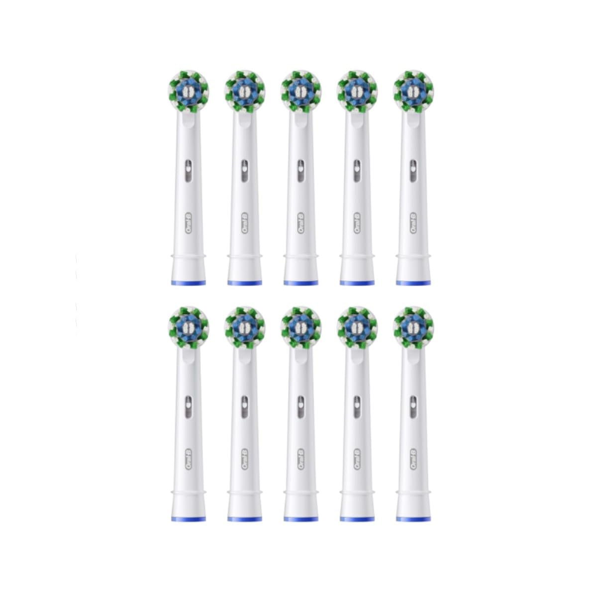 Oral-B Pro Cross Action Toothbrush Heads for Electric Toothbrush, Pack of 10, Suitable for a Post Box