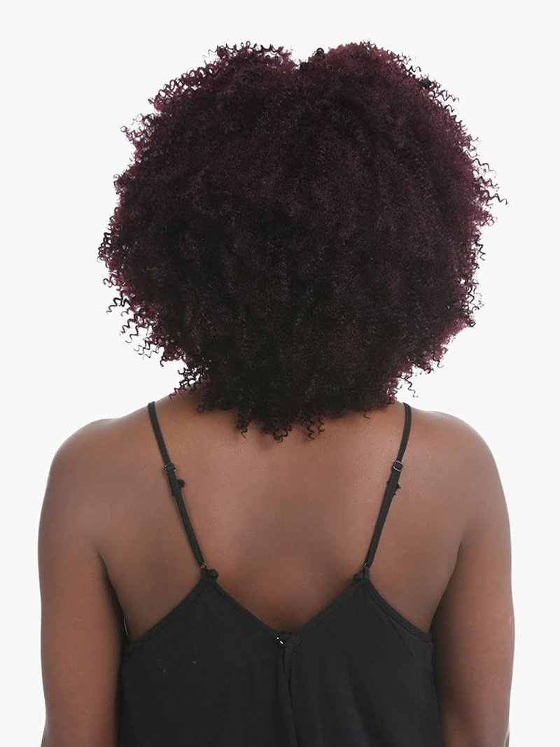 Sensationnel Empire Curly human hair - cork screw 10s 3pcs tangle free weaving for quick weave and sew in styles for faux highlights (1B OFFBLACK)