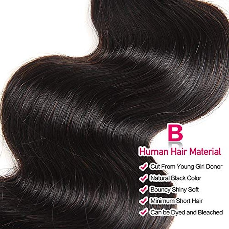 Wingirl Body Wave Human Hair 3 Bundles Double Weft 10A Brazilian Hair Bundles