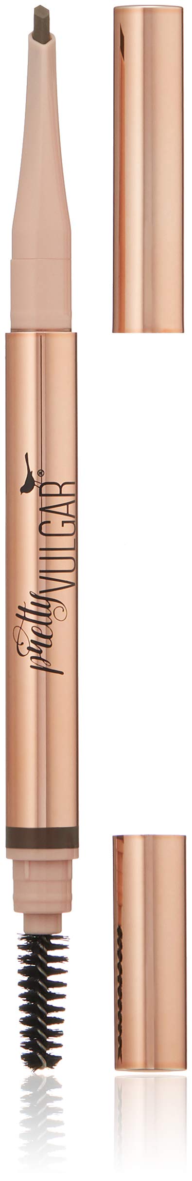 Pretty Vulgar Defined Brilliance Eyebrow Pencil, Dual-Sided Eyebrow Definer Pencil, Classy Broad (Taupe), 0.35g / 0.012 Oz.