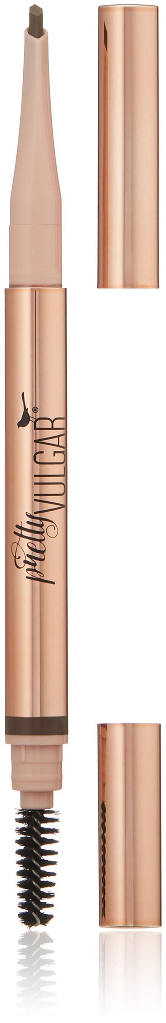 Pretty Vulgar Defined Brilliance Eyebrow Pencil, Dual-Sided Eyebrow Definer Pencil, Classy Broad (Taupe), 0.35g / 0.012 Oz.