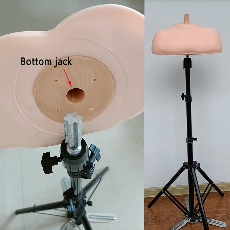 Shoulder Mannequin - Wig Head Support for Cosmetology & Hairdressing Training | Large Size
