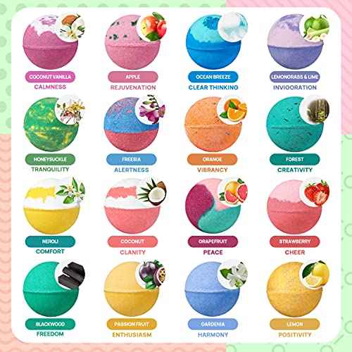 Lagunamoon Bath Bombs - 25 Extra Large Pieces, 3 Bubble Bars, Dried Flowers - Bubble Bath Shower Salts for Women, Men, Kids - Relaxing Bathbombs Gift Set Bath Essentials Shower Steamers