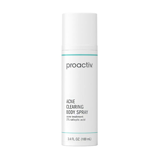 Proactiv Acne Clearing Salicylic Acid Body Spray, Multi-directional Mist for Back, Chest, Shoulders After Gym or Sweat, Formulated for Acne-prone Skin, 3.4 Fl Oz