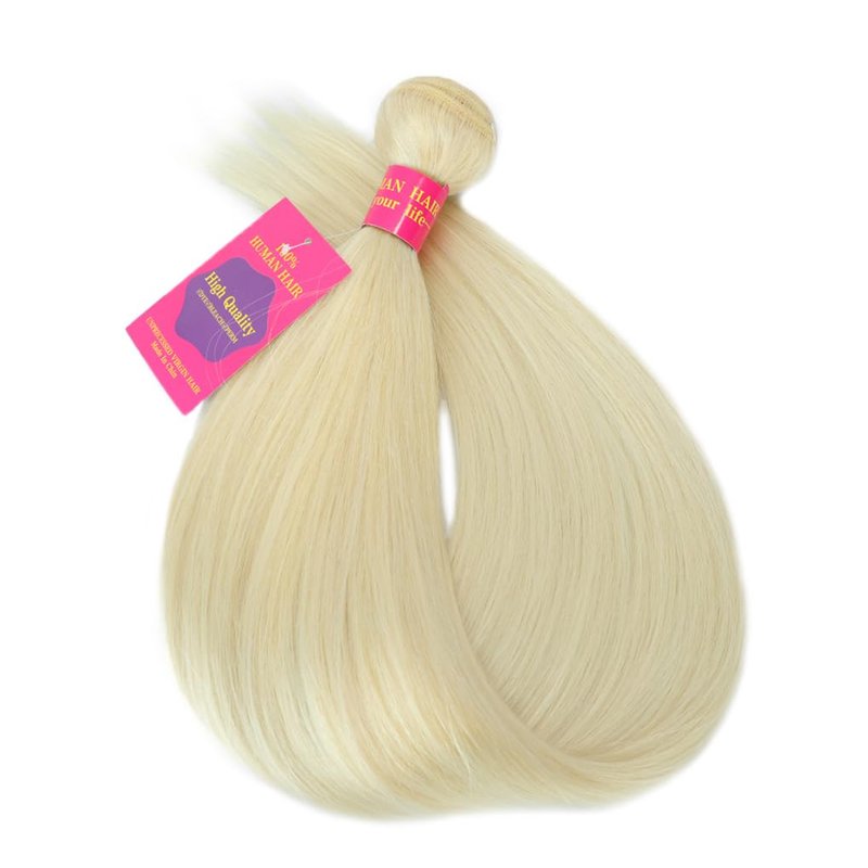 16 Inch 613 Bundle Human Hair Straight Blonde 1 Bundle Human Hair 14A Grade 100% Unprocessed Brazilian Virgin 613 Straight 1 Bundle