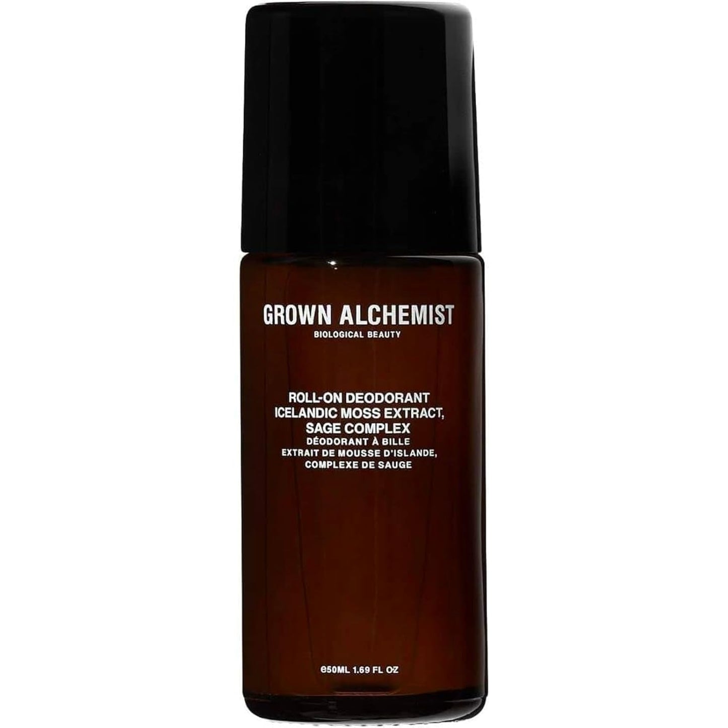 Grown Alchemist Roll-On Deodorant - Natural Aluminum-Free with Icelandic Moss & Sage | 1.69 Oz (50ml)