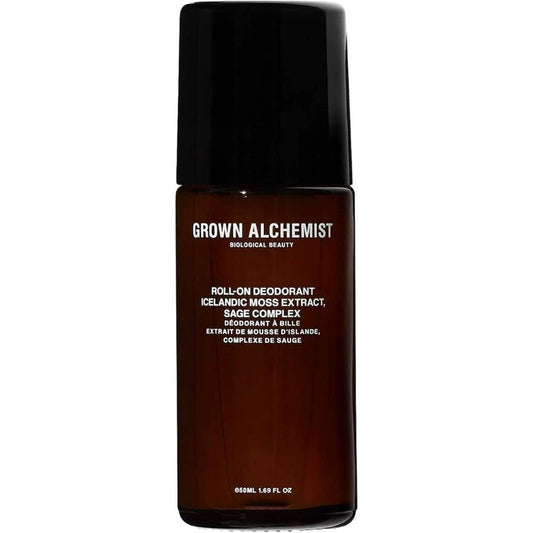 Grown Alchemist Roll-On Deodorant - Natural Aluminum-Free with Icelandic Moss & Sage | 1.69 Oz (50ml)
